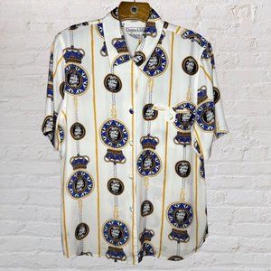 Christie & Jill Vintage Nautical Print Shirt - M